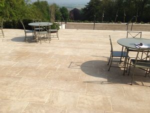Ampilly French Limestone paving